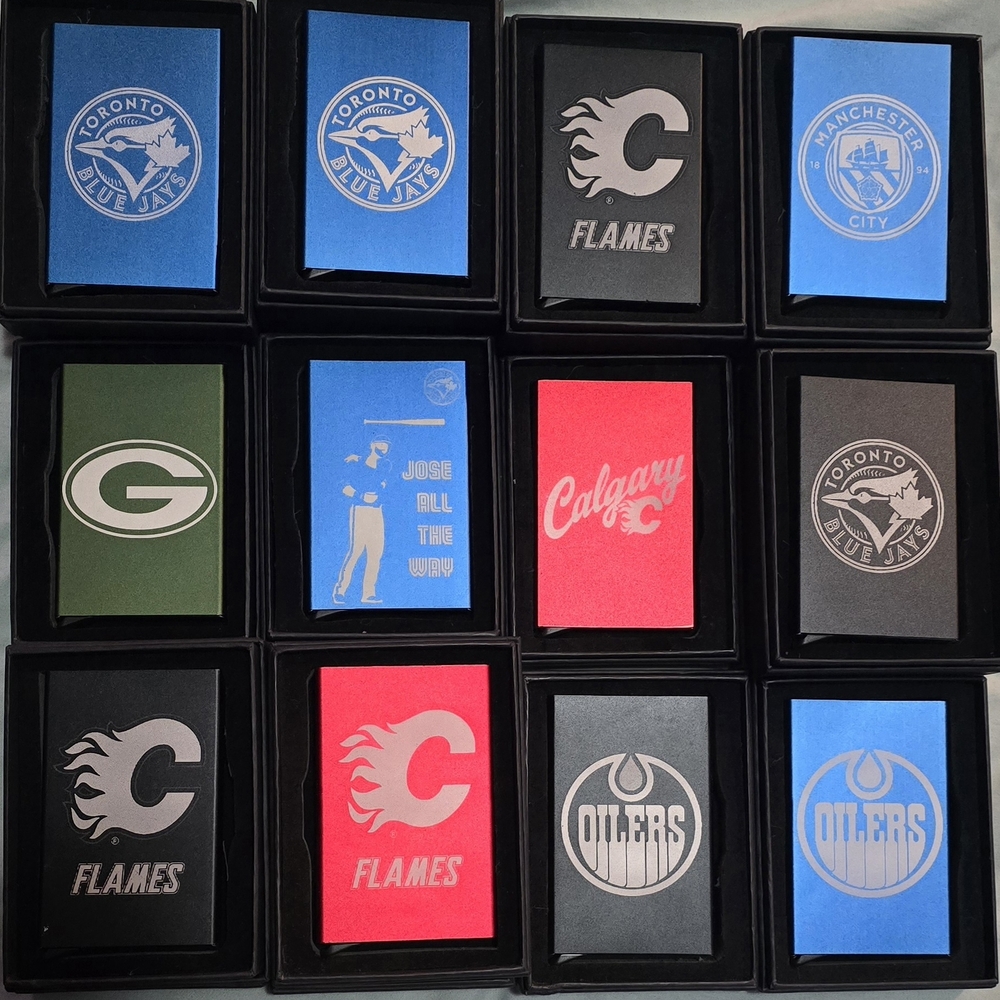 Assorted Team Logo RFID reisstant Aluminum Cascading Cards WALLET